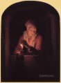 Old Woman with a Candle Golden Age Gerrit Dou